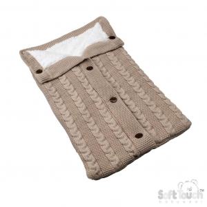 STSW800-Bi  Biscuit "Zero "Swaddle Wrap  (0-3 months)
