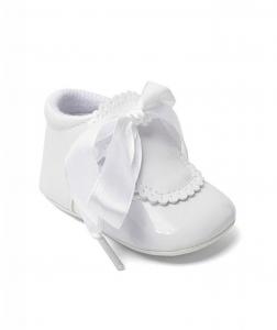 SV908W  Soft Bow Shoe White  (0-4)
