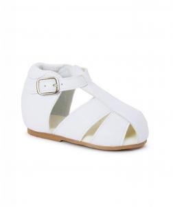 SVBENW   White Benjamin Sandal    (2-8)