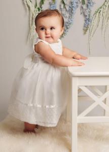 SVGC0058  White or Ivory Dress Voile dress set  (Choose)