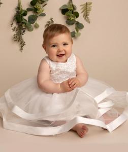 SVJorja  Ivory Dress  (Choose 0- 24 months)
