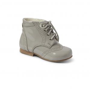 SVQuinnG  Boots Grey - Satin and Waxed Laces  (4-12)