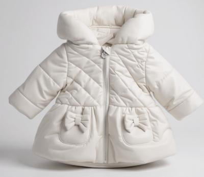 SVSasha-Wh Pearlised Coat (Choose 3month-5year)