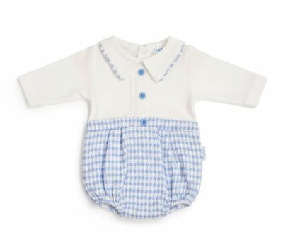 TC20-703S  Dogtooth Short Romper  (3-8lbs)
