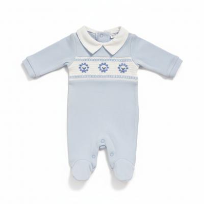TCLBW20-594-L  Sky Smocked "Lion" All In One  (3-8lbs)