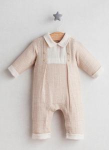 TO5483-K  Coffee Cotton Romper  (0-9 months)
