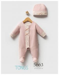 TO5663 Spanish Brushed Cozy All In One Set (0-6 months)