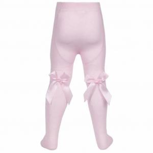 TT45B13-P  PinkTights with bow  (Choose 0-24 months)