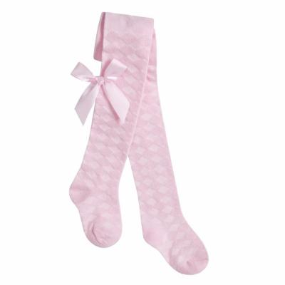 TT45B13P  Pink Tights with Bow  (Choose 0-24 months)