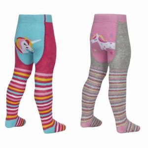 TT45B149  Unicorn Panel Tights with Grippers  (0-24m)