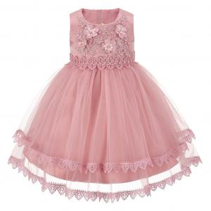 Ti0001DP Dusky Pink Embellished Dress (6-36 months)