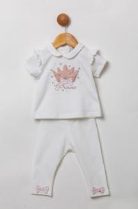 VS472869-I  Ivory Crown Leggings Set  (6-24 months)