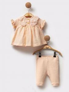VS472880P   Lace collar top and trousers (3-12 months)