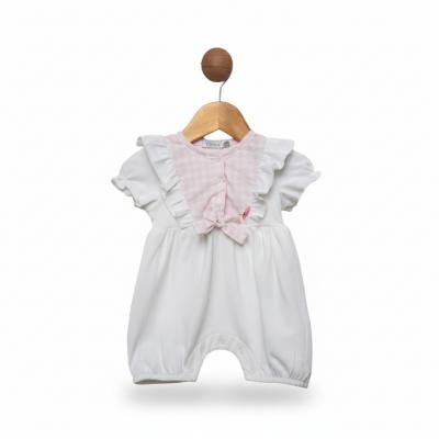 VS481612I  Ivory Houndstooth Romper  (3-18 months)