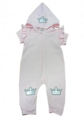 VS481613P  Crown Zipped Romper  (0-12 months)
