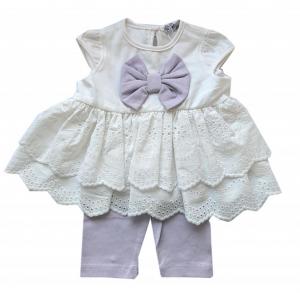 VS8801-L  Cotton Frill Broderie Anglaise Set  (6-36 months)