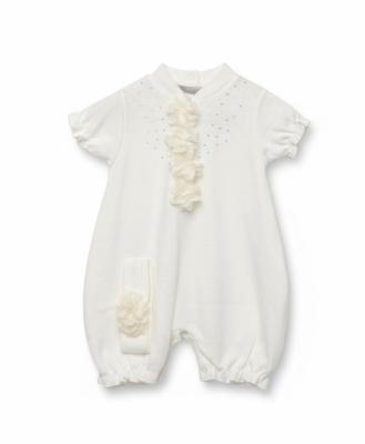 VV25107-I  Sequin Flower Romper Set  (0-9 months)