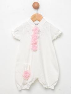 VV25107IP  Sequin Flower Romper Set  (0-9 months)