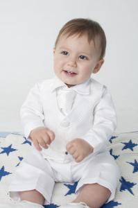 VV_CR02W White Check 4 Piece Suit 0-24 Months (Choose Size)