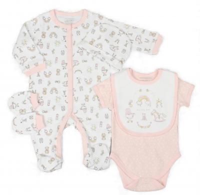 WMG13159p  "Nursery" Five Piece Layette Set  (0-9 months)